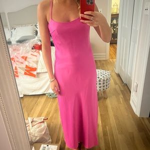 Nastygal satin strap long dress